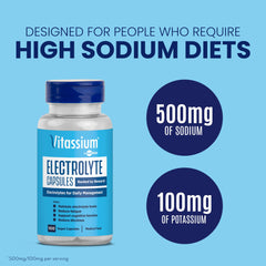 Vitassium bottle pour demonstrates mess-free electrolyte dosing on the go.