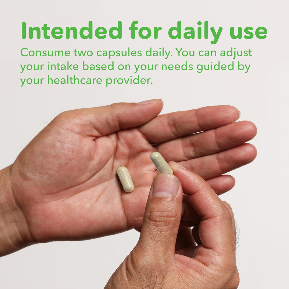 VITASUPPORTMD Gluten-free non-GMO capsules fit daily lymphatic care.
