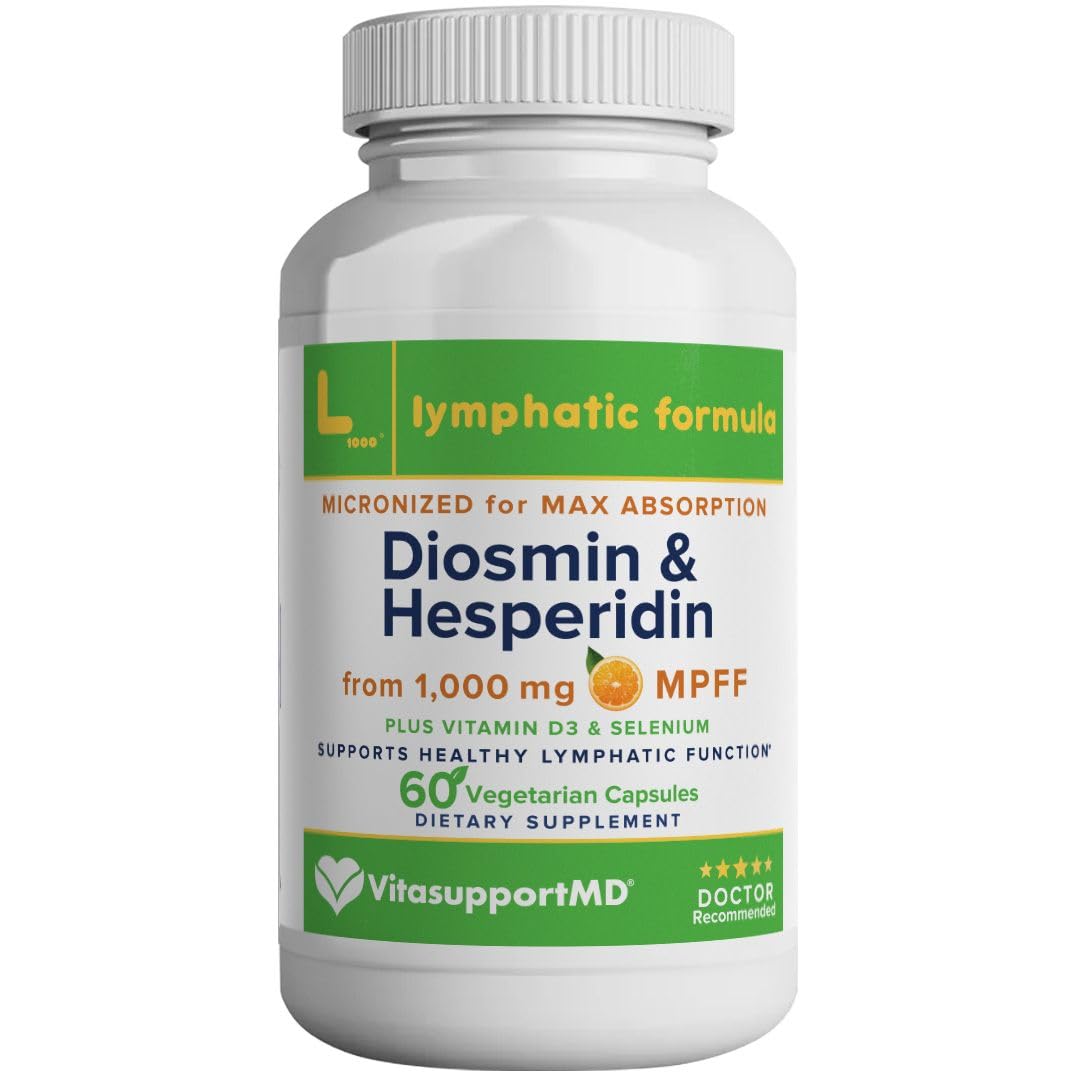 VITASUPPORTMD Lymphatic Formula capsules ready for daily use to support fluid balance.