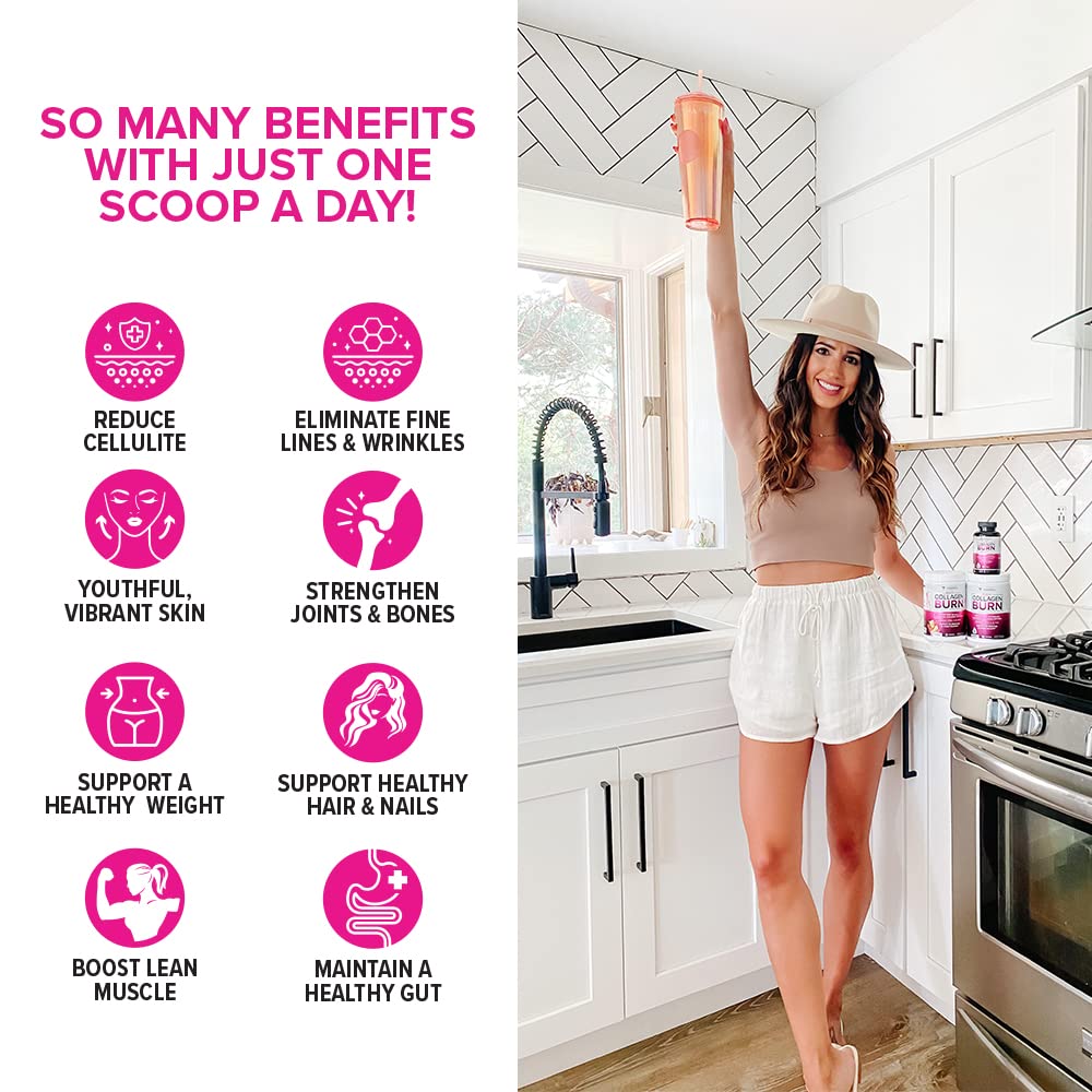 Vitauthority collagen powder label emphasizes unflavored formula for versatile mixing.