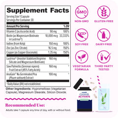 Close-up of Vitauthority Lustriva capsules for easy daily intake