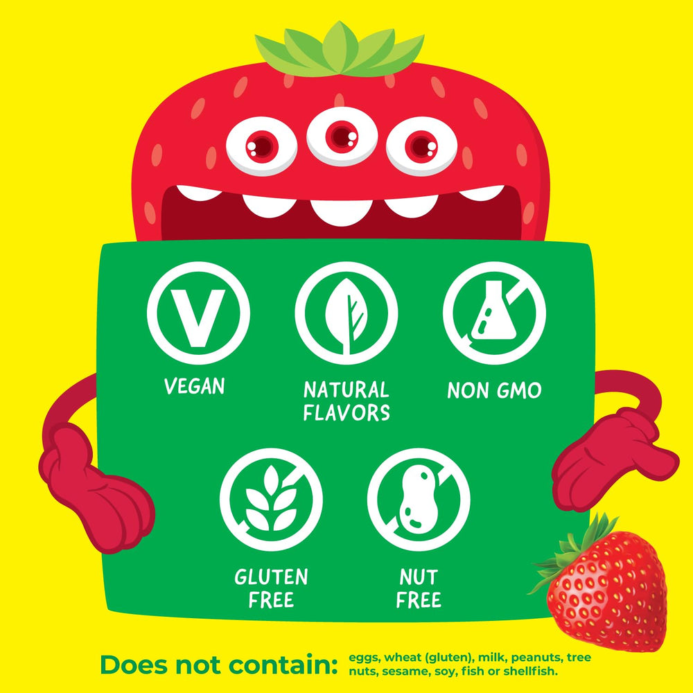 Vegetarian formula icon indicating plant-based chewables for growing children