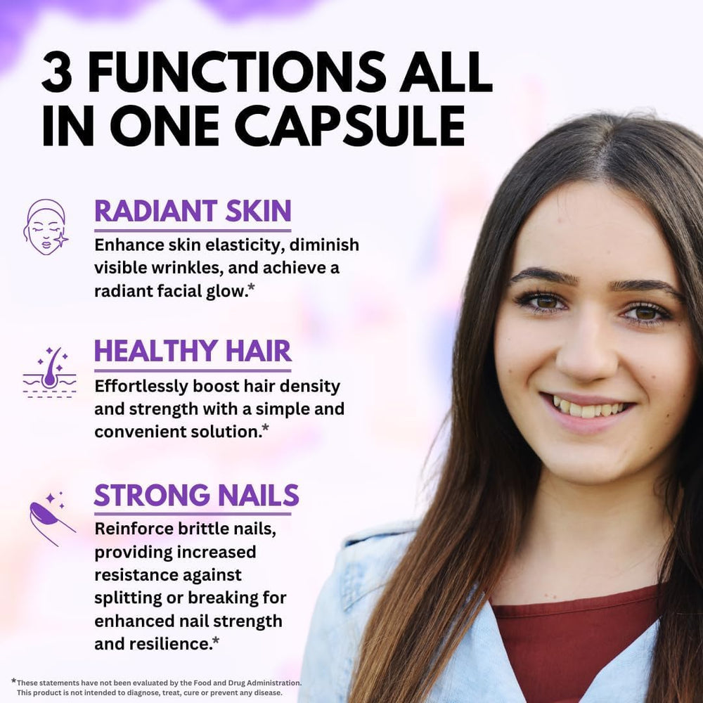 Vitboost biotin collagen keratin pack promotes stronger hair and nails.