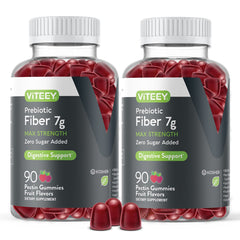 VITEEY prebiotic fiber gummies bottle for easy daily digestive support