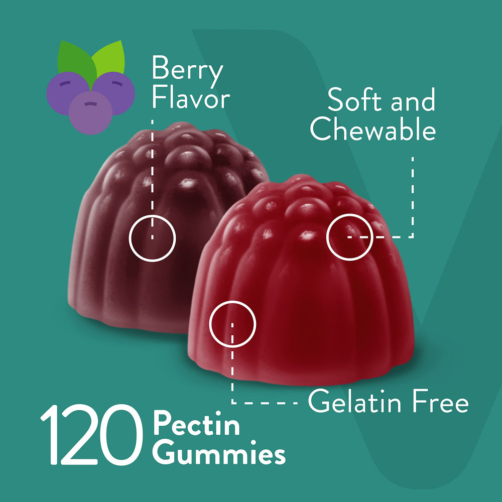 Viteey Probiotic Gummies close-up showing chewy texture for easy on-the-go snacking.