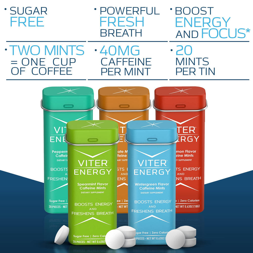 Viter Energy on-the-go tin in pocket, portable focus booster