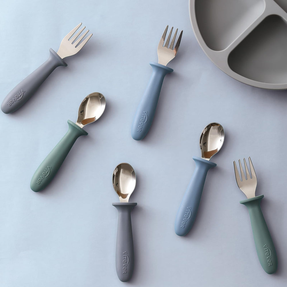 VITEVER 18/8 stainless steel heads for daily mealtimes durability