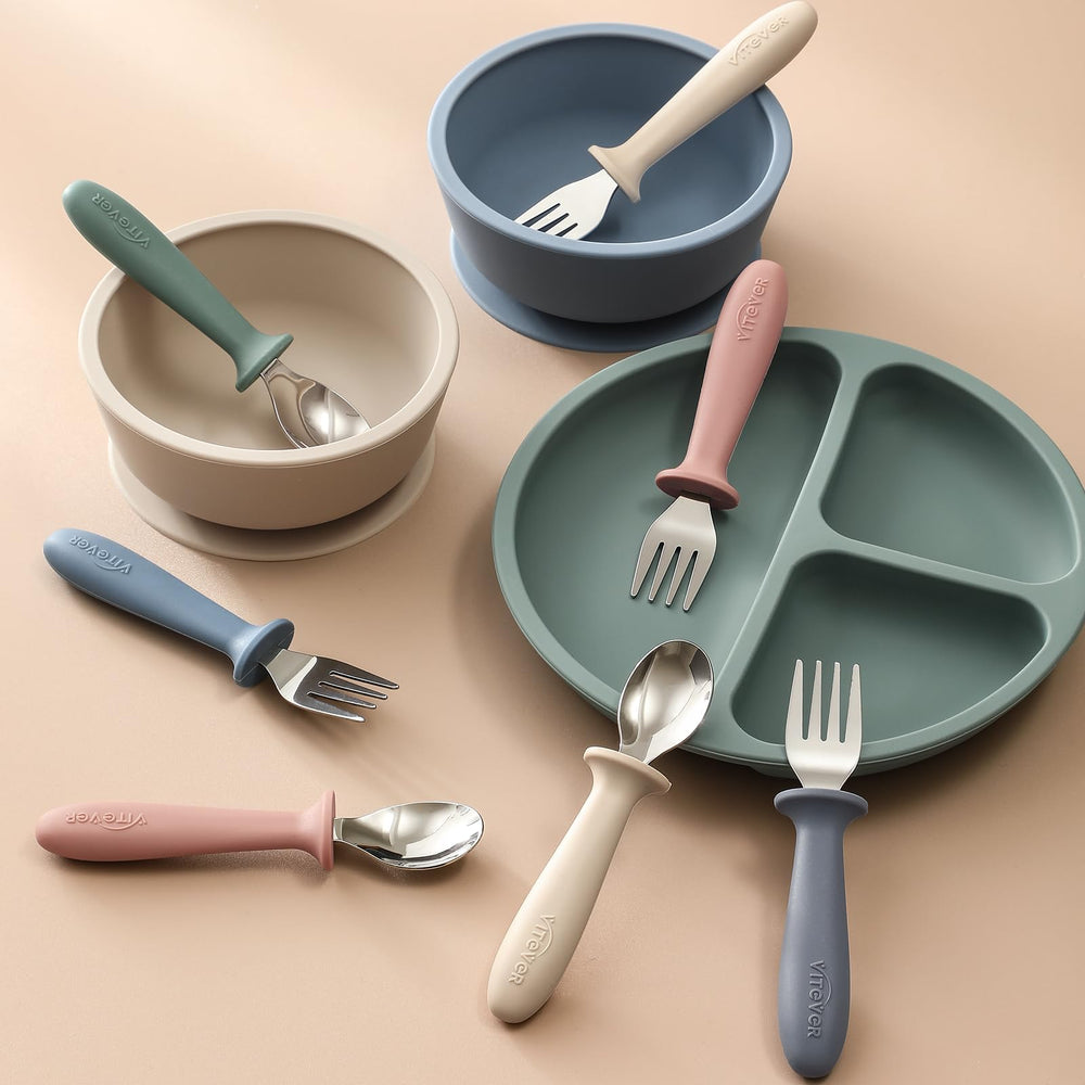 VITEVER ergonomic design helps kids grip utensils confidently