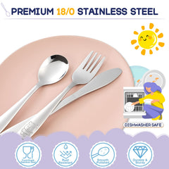 VITEVER kids fork with short tines designed for tiny mouths.
