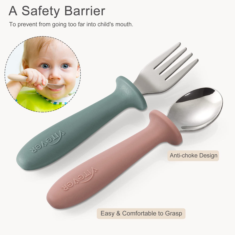 VITEVER shield design prevents deep insertion during self-feeding