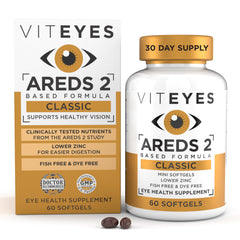 Viteyes AREDS 2 softgels bottle for daily macular support