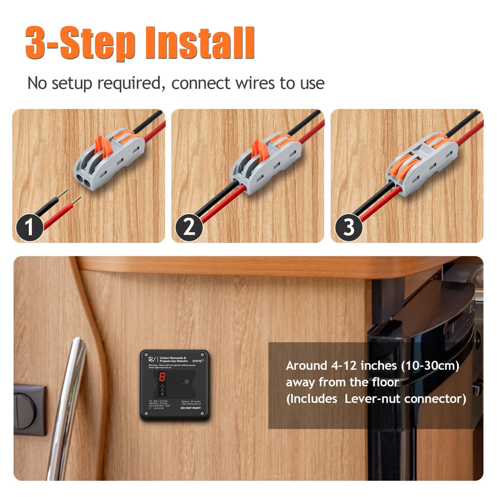 VITITE detector package contents include screws and manual