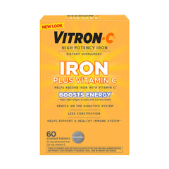 Vitron-C bottle front for easy daily supplementation with branding