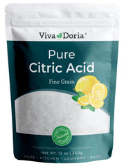 Viva Doria citric acid fine-grain powder ready to measure and dissolve