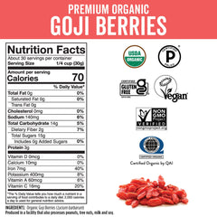Viva Naturals goji berries for tea steep deliver bright, tangy flavor.