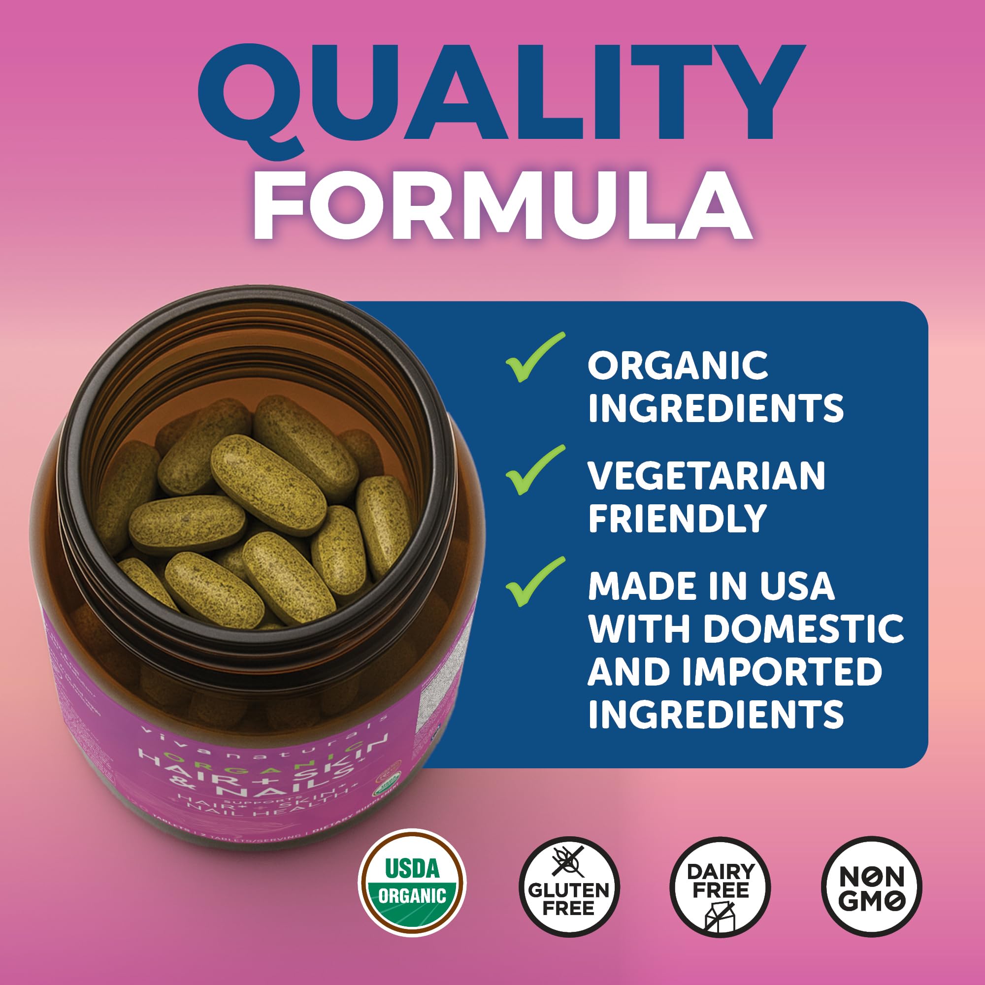Non-GMO vegetarian Viva Naturals label on packaging