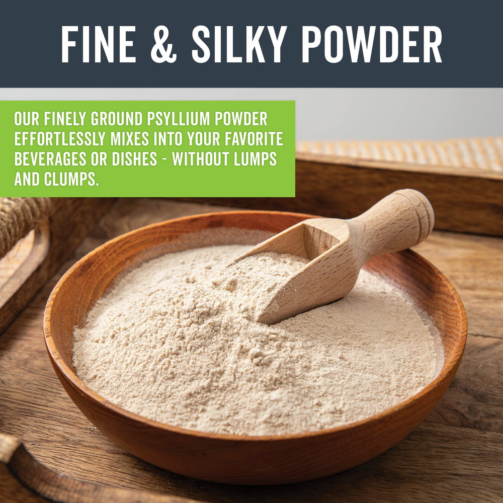 Viva Naturals organic psyllium husk powder in gluten-free dough for keto bread