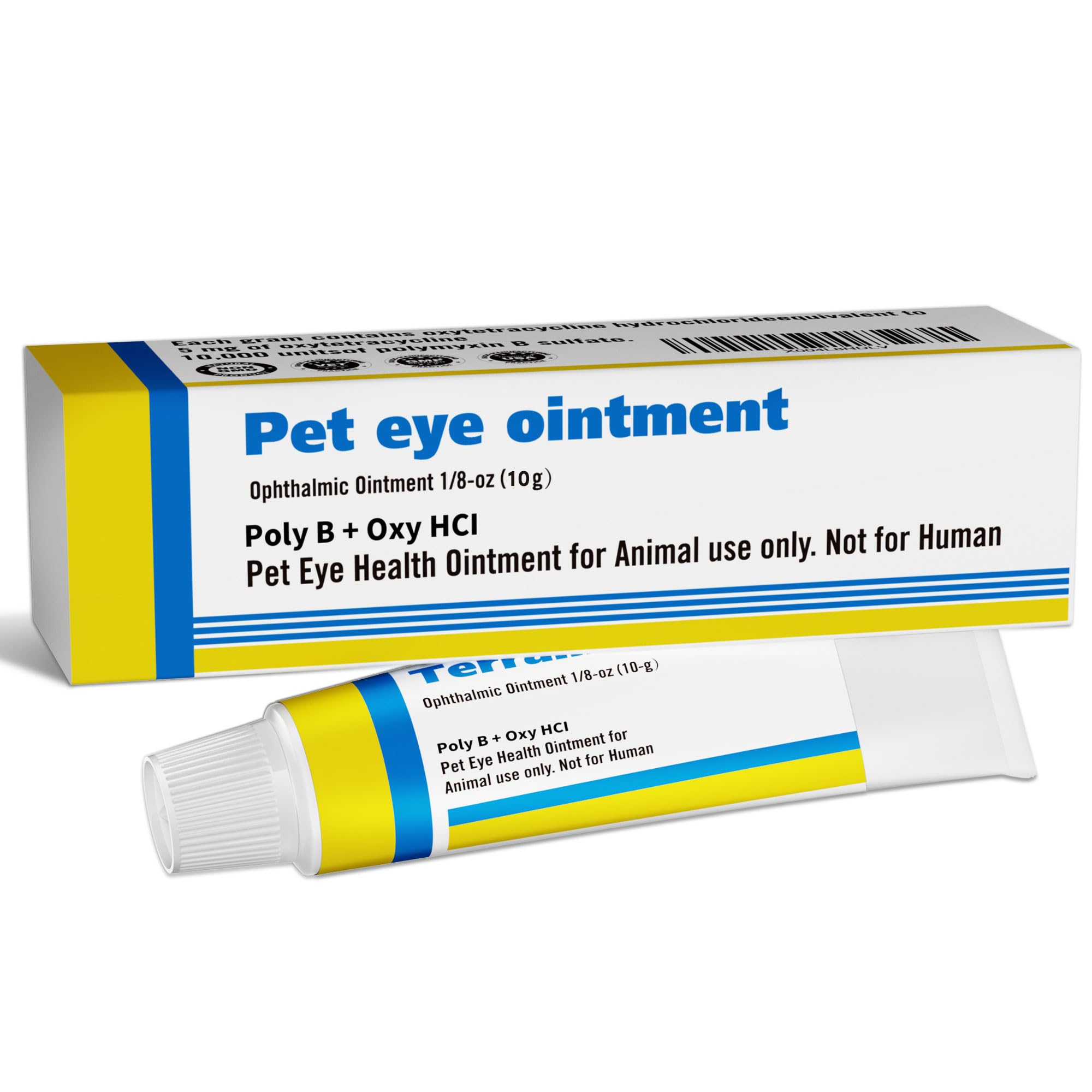 VivaElixir Pet Eye Health on a dog's eye for gentle, precise care.