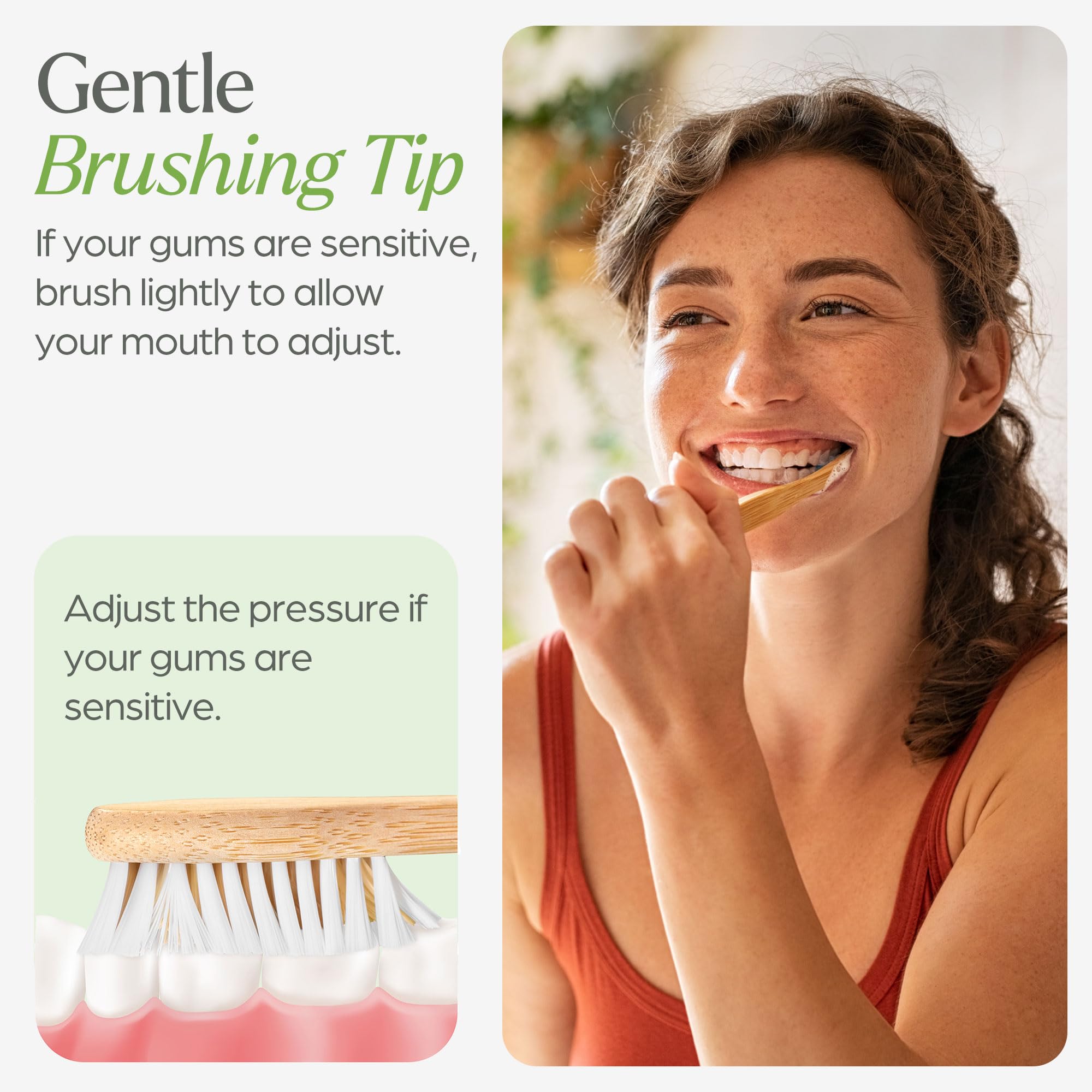 VIVAGO bamboo toothbrush with durable bristles for lasting use