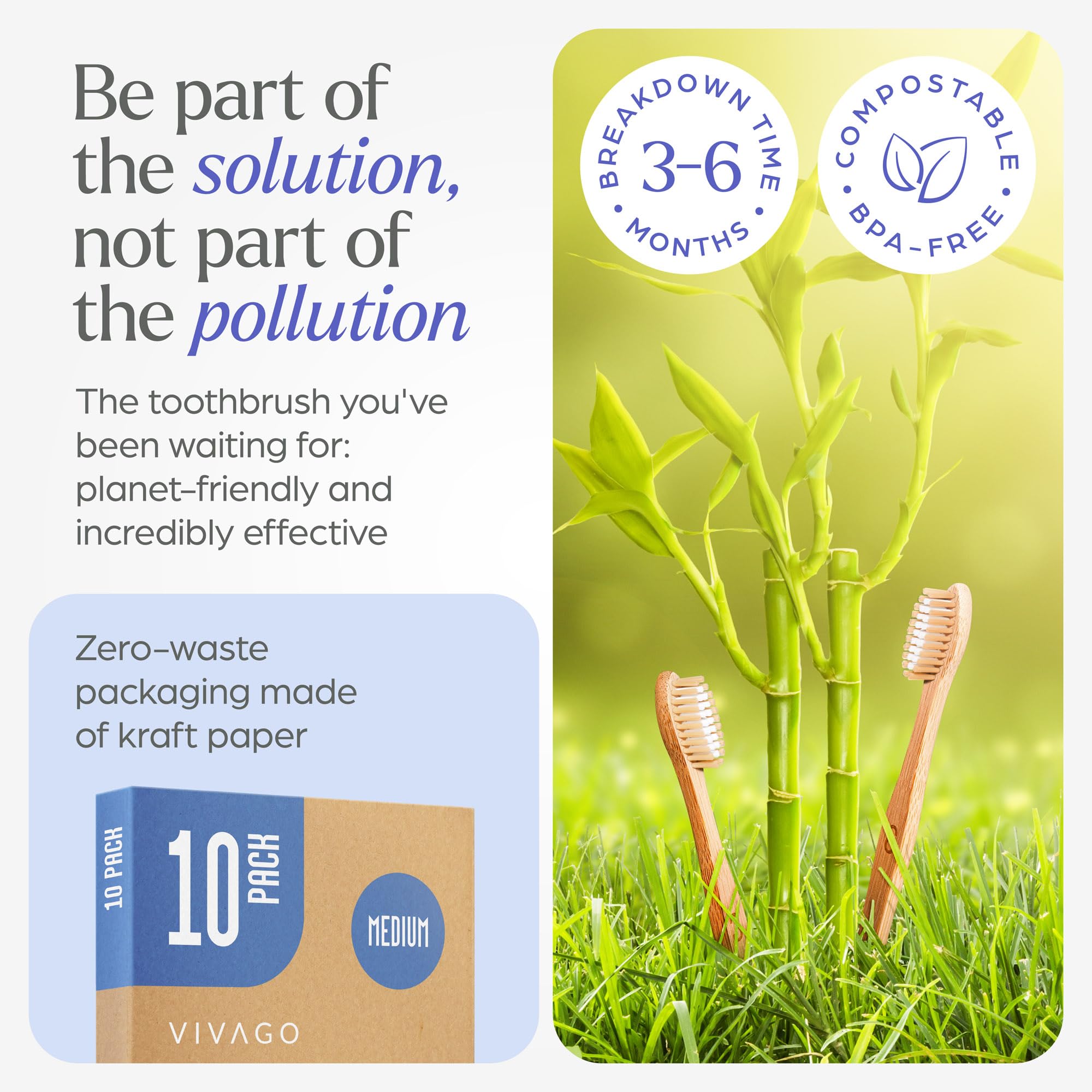 VIVAGO bristles-detail with 0.18mm medium nylon bristles