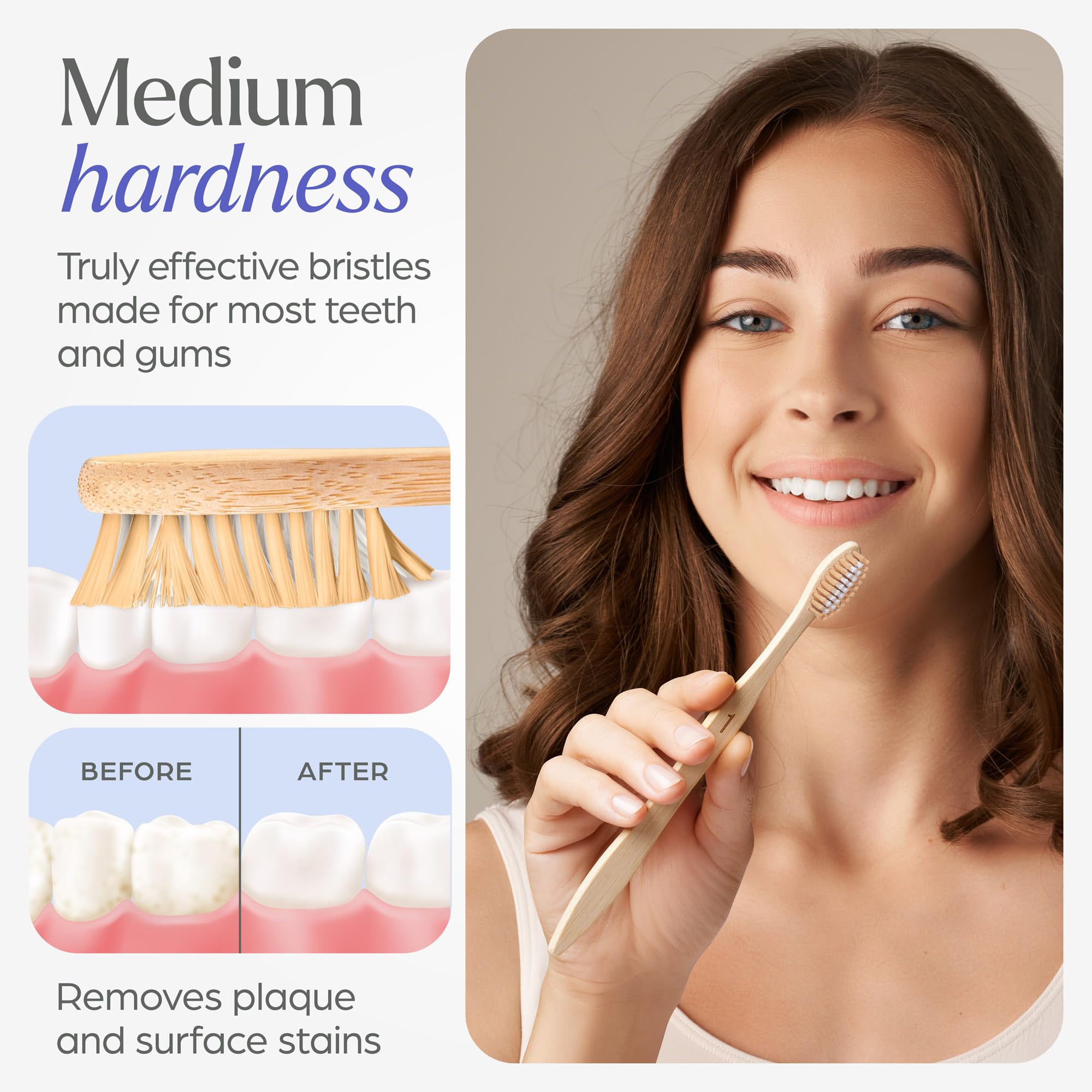 VIVAGO family-pack ten brushes ideal for shared bathroom routines