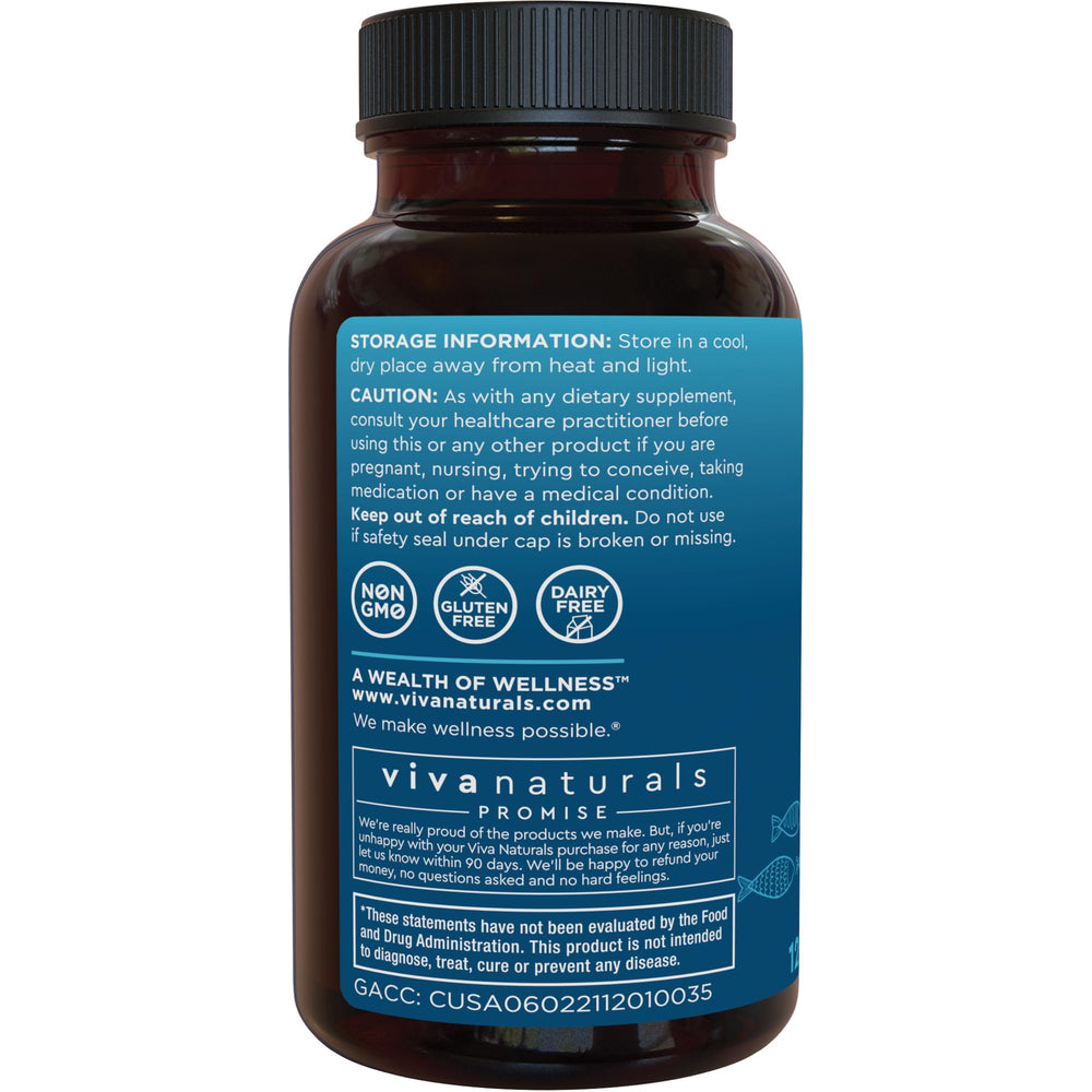 Viva Naturals amber bottle on kitchen counter ready for daily supplementation.