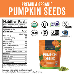 Viva Naturals pumpkin seeds in bowl — crunchy, protein-rich plant-based snack