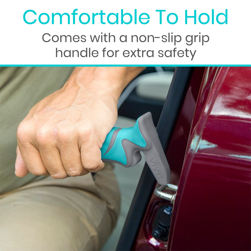 Vive Car Handle Durable Composite Design resists scratches and wear.