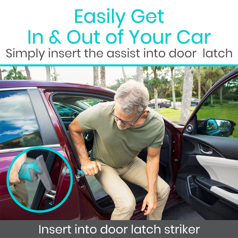 Vive Car Handle Glove Box Storage keeps the handle ready but out of sight.