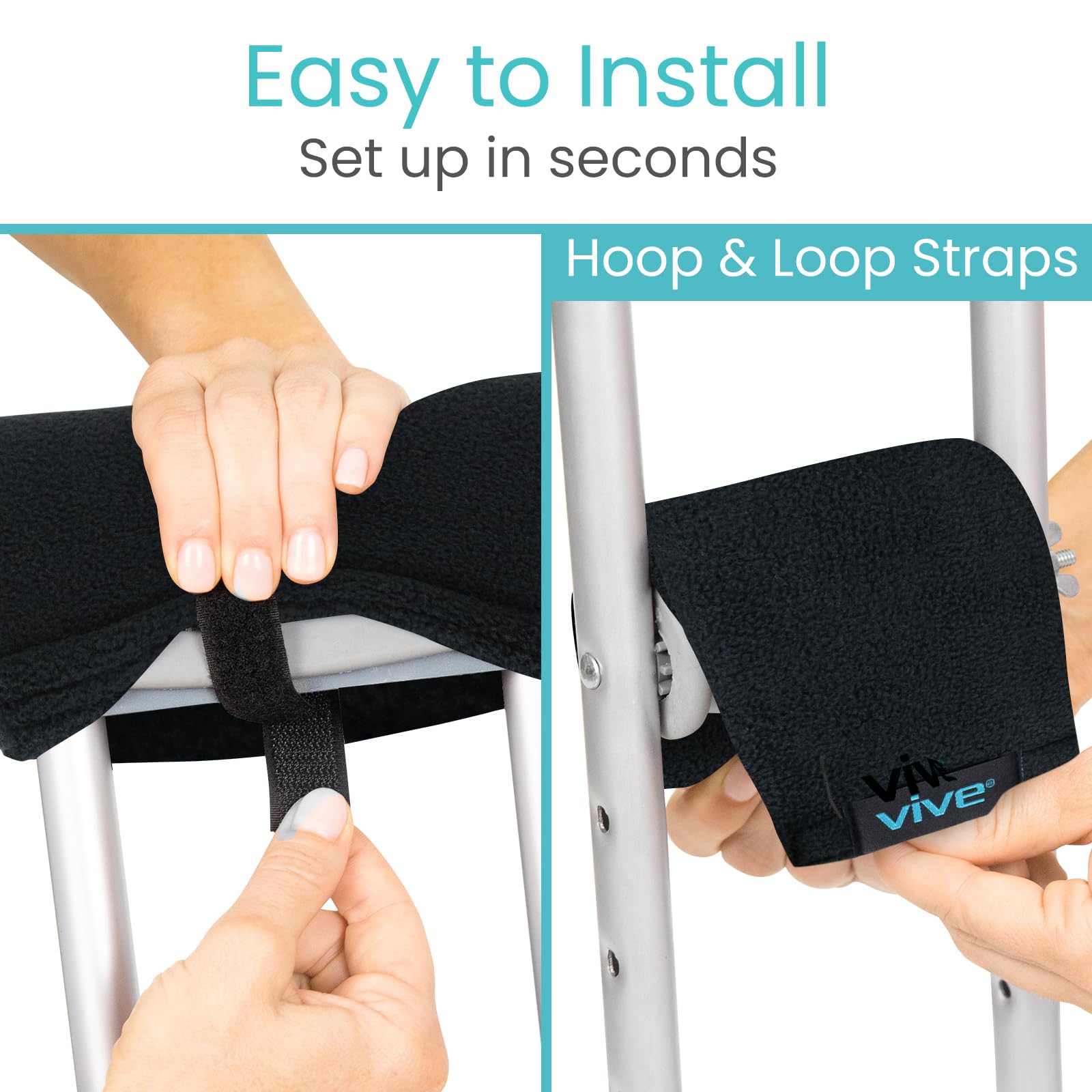 Vive breathable fleece helps reduce irritation on longer wear sessions.