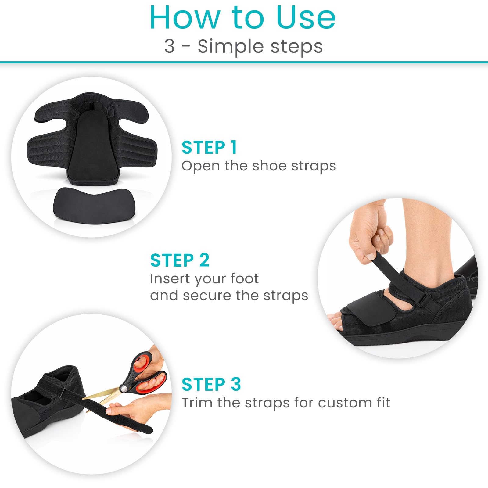 Vive post op shoe FSA/HSA eligible for convenient payment.