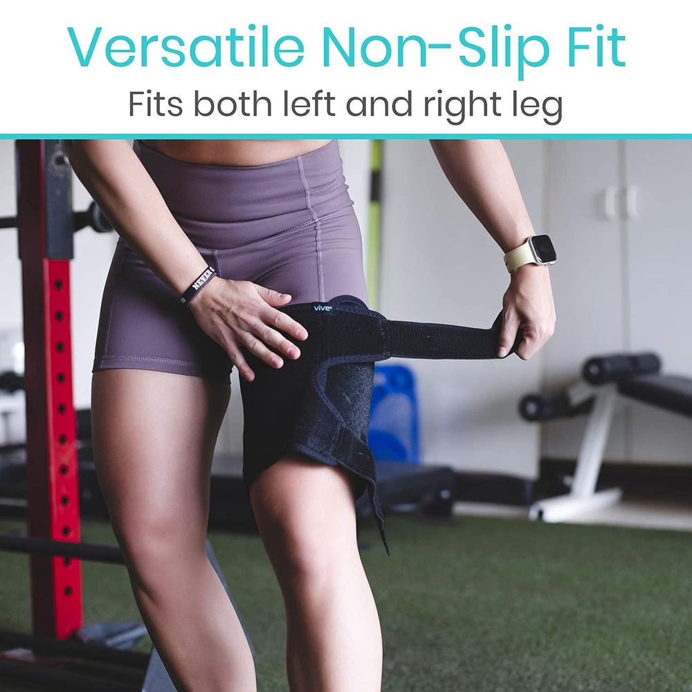 Vive fits thighs up to 25 inches with adjustable compression.