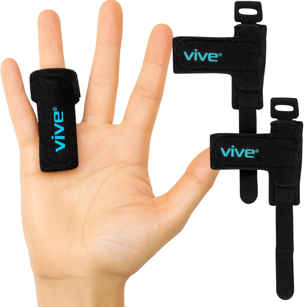 Vive Trigger Finger Splint with D-ring strap for customizable support.