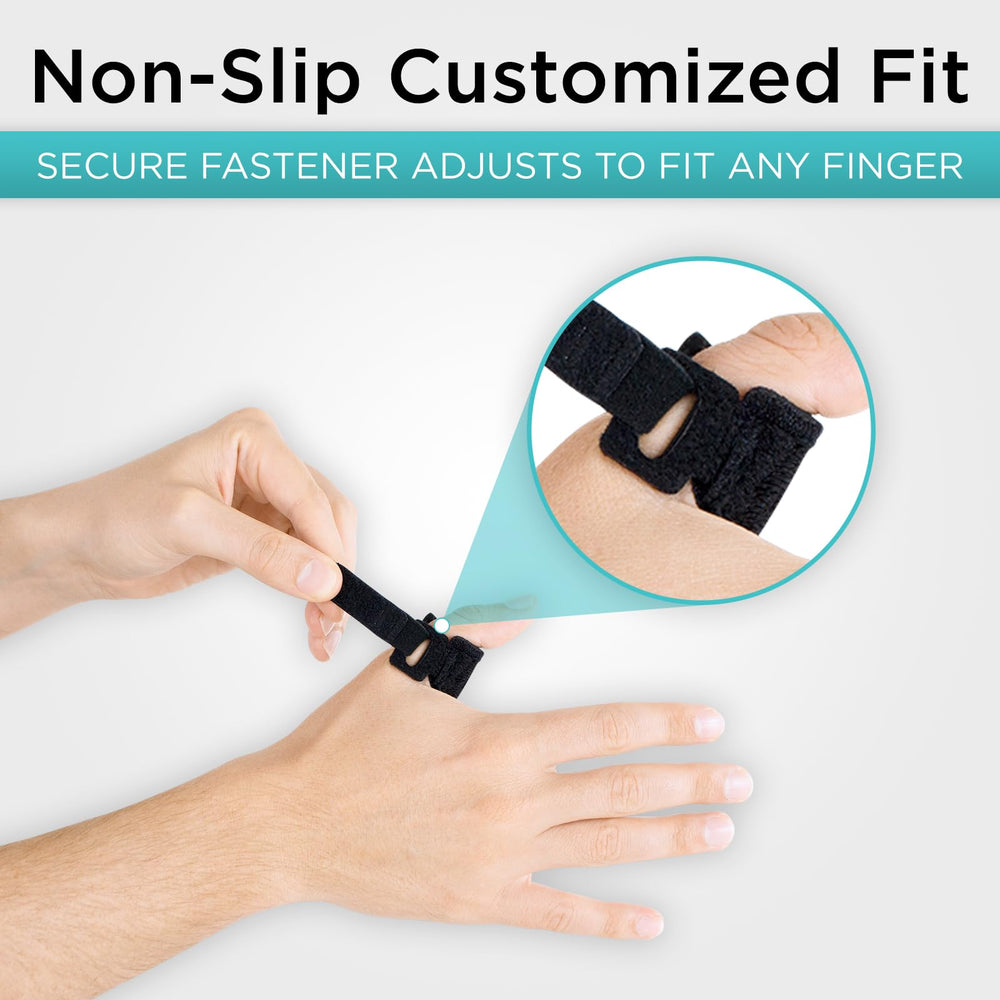 Universal fit accommodates multiple fingers for daily wear.