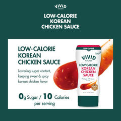 VIVID KITCHEN Korean Chicken Sauce on marinated chicken for flavorful results.