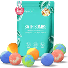 Vivifyrean bath bombs gift set eight-pack displayed for gifting and home spa moments.