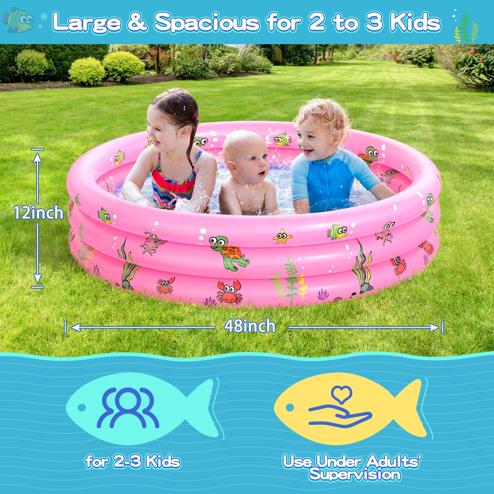 VIVI MAO durable PVC construction, BPA-free and non-toxic for family use