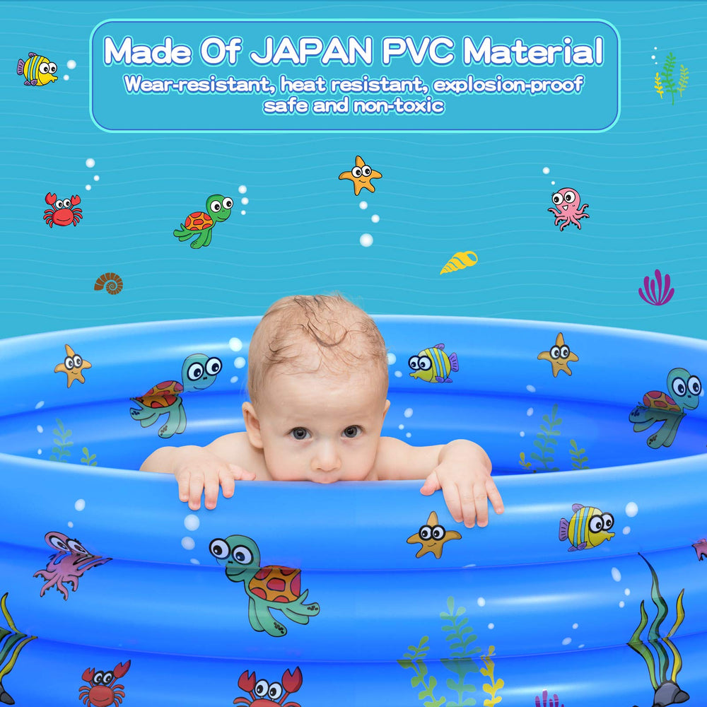 VIVI MAO Garden Round Pool ready for 3–7 children at once.