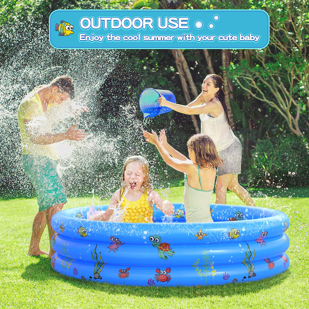 VIVI MAO Garden Round Pool doubles as ball pit or sandbox for versatile fun.