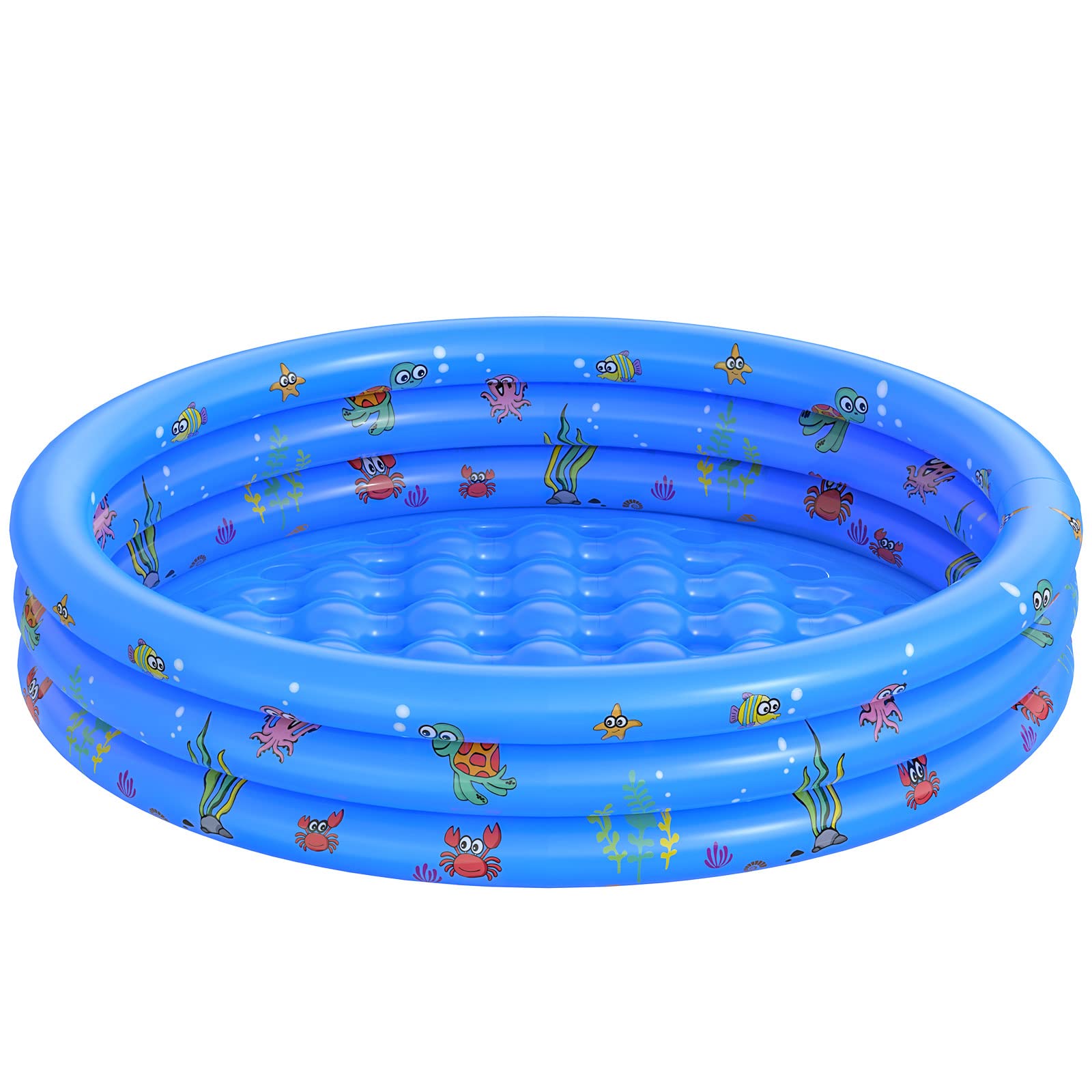 VIVI MAO Garden Round Pool outer view shows sturdy material for lasting family fun.
