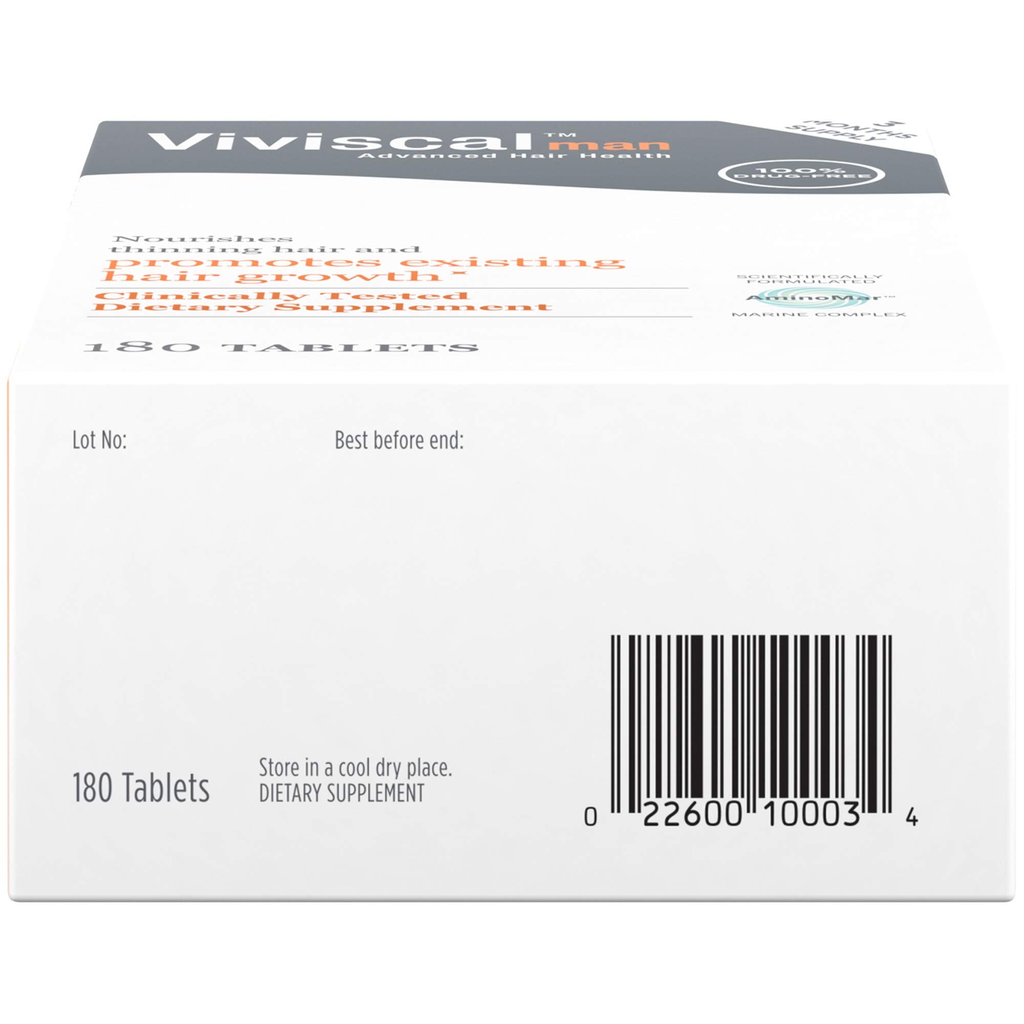 Pair Viviscal Man with Fortifying and Thickening Shampoo for best results.