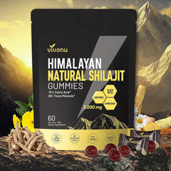 VivoNu Himalayan Shilajit Gummies bottle shot boosting energy and vitality