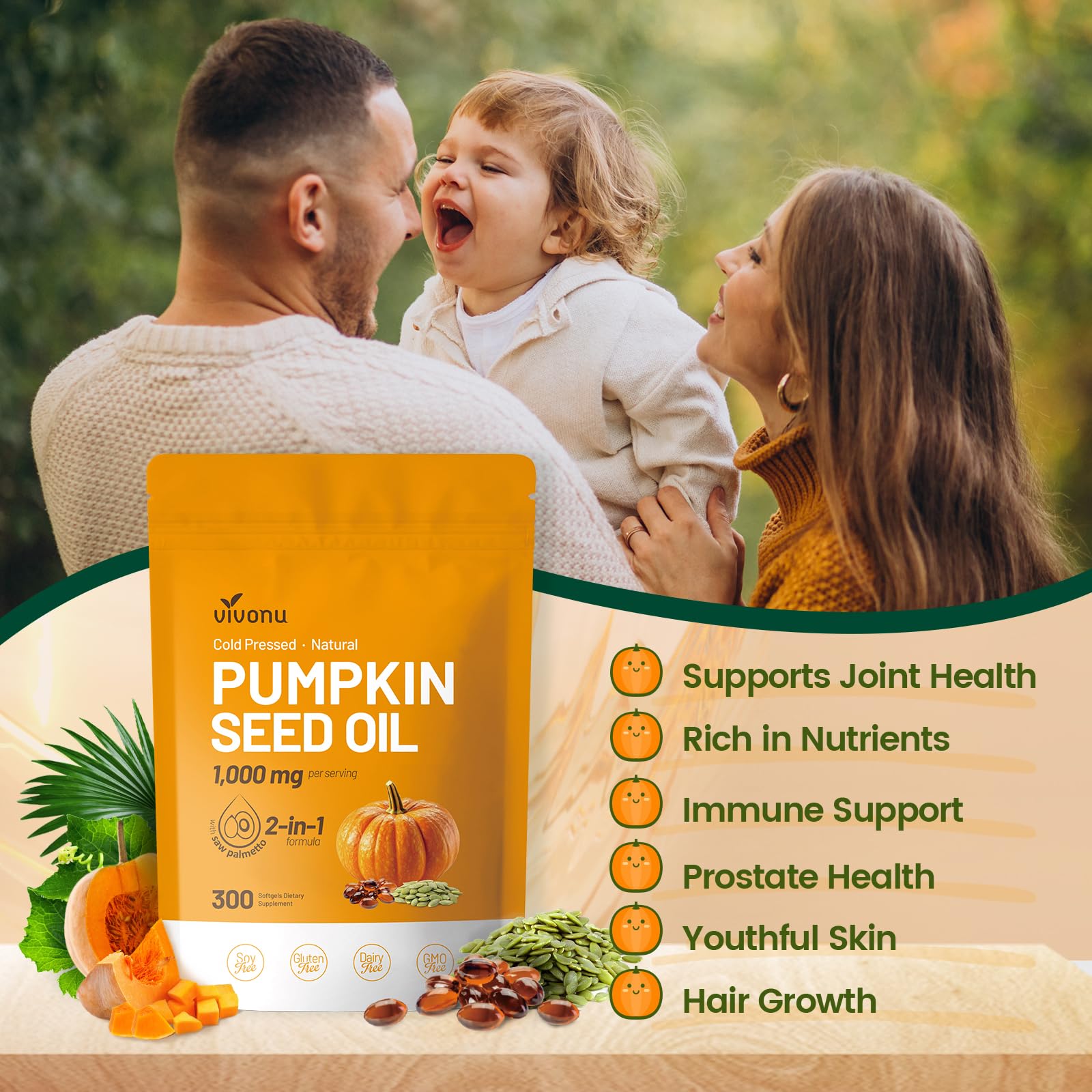 VivoNu packaging confirms Non-GMO promise and premium ingredients.