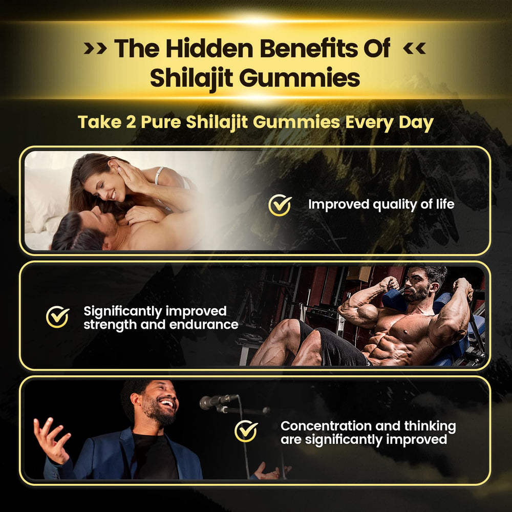 VivoNu Pure Himalayan Shilajit Gummies texture closeup showcases chewy consistency.