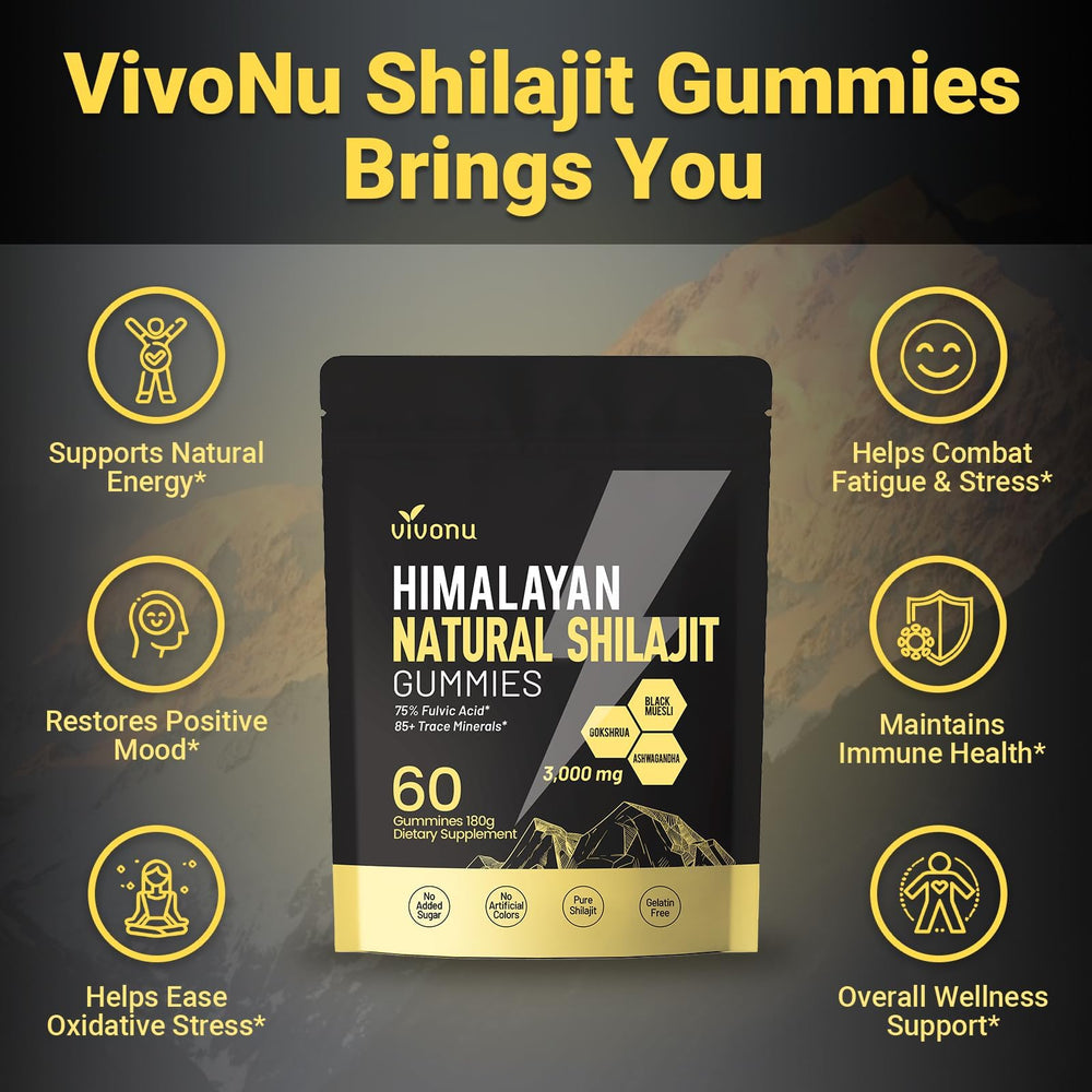 Close-up of VivoNu gummies with Ashwagandha and Gokshura.