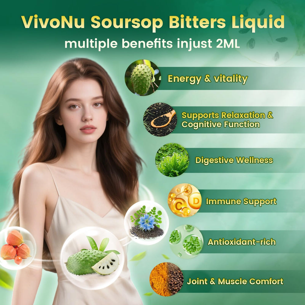 VivoNu soursop drops pipette dispensing for easy dosing