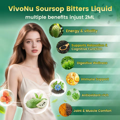 VivoNu soursop drops pipette dispensing for easy dosing