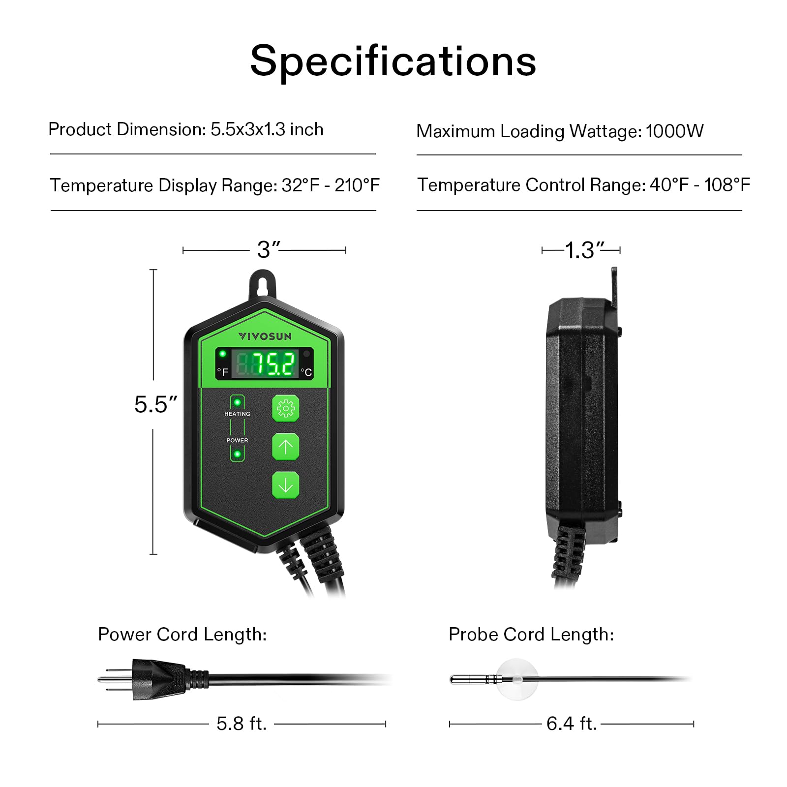 VIVOSUN 1000W controller powering incubation and germination scenarios.