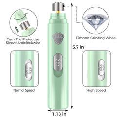 VIWIK dog nail grinder operates ultra-low noise for stress-free home grooming.
