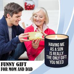 VIWIX mom gift ideas candle closeup showcases clean soy wax and bright lemongrass aroma.